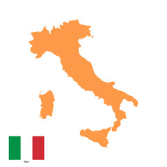Italy country map vector isolated on transparent background