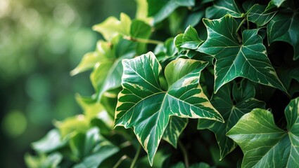 Obraz premium Ivy with variegated foliage