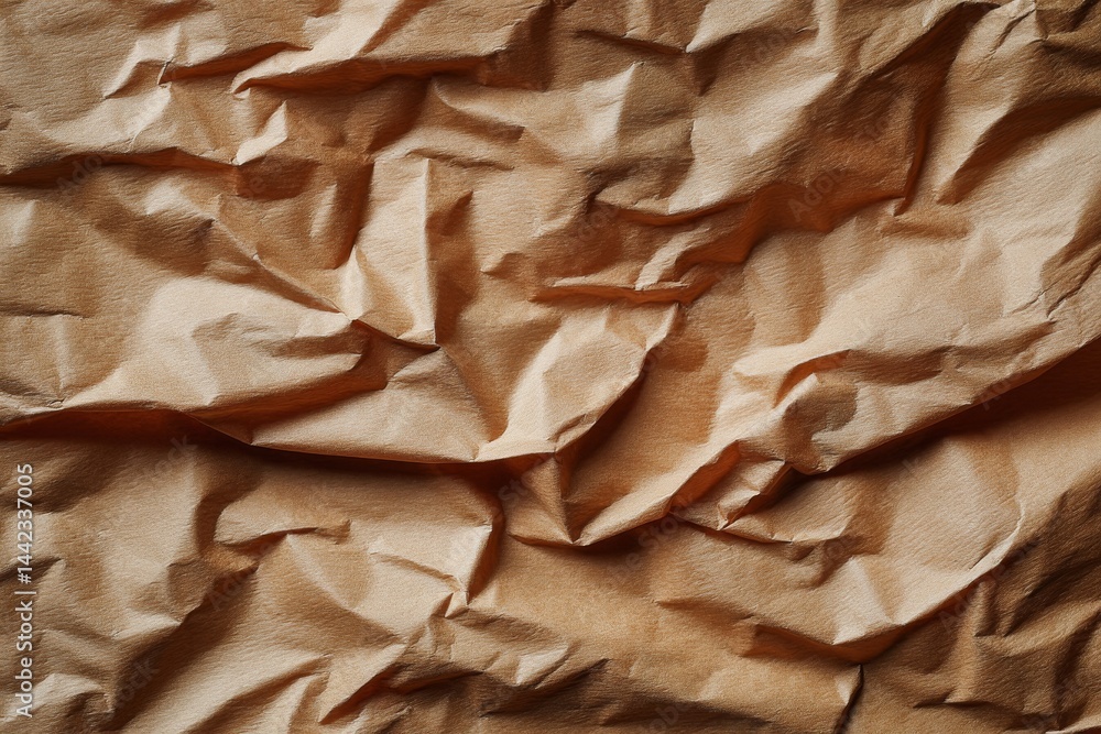 Poster an old paper surface featuring a crumpled brown paper texture can be utilized for background purpose
