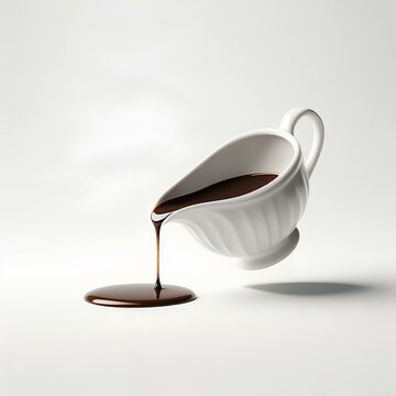 Gravy boat pouring