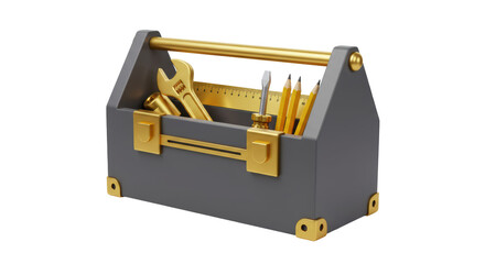 Isolated Toolbox Set Illustration