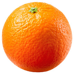 Orange isolated png. Whole orange fruit on transparent background. Orang no background. Full depth of field. Transparent png