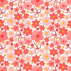 Coquette Spring Blooms Pattern. Daisy Dream Pattern