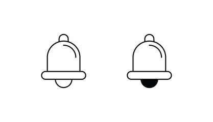 Fishing Bell icon design with white background stock illustration
