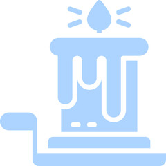 candle logo design icon vector