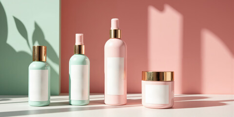 Cherry Blossom & Mint Ice - A light and fresh combination of cherry blossom pink and mint ice green, perfect