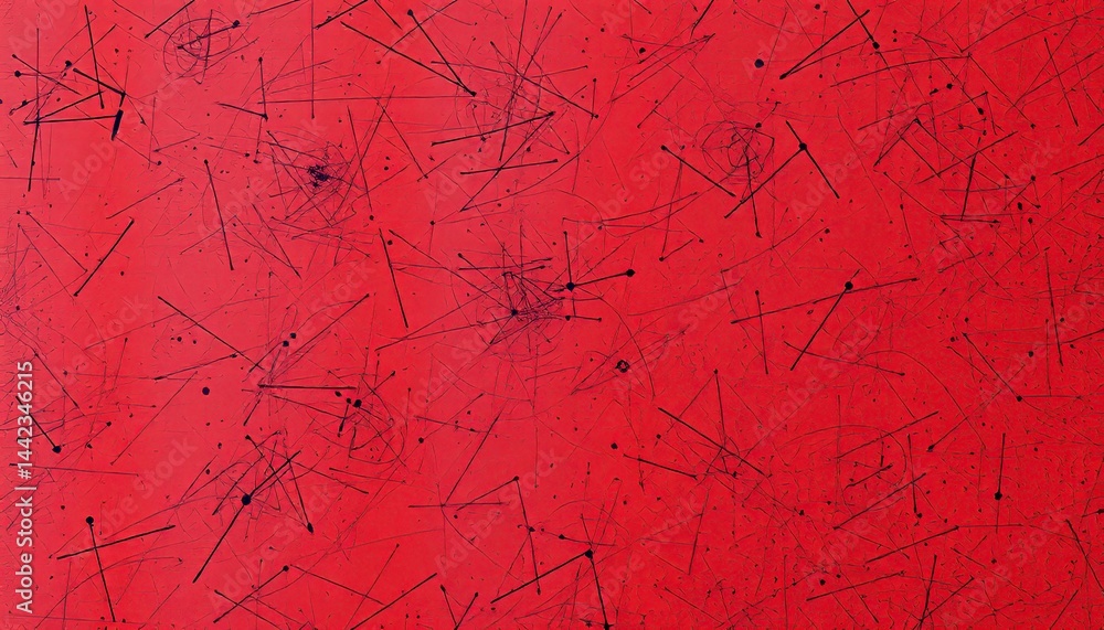 Aufkleber red abstract background with grunge texture and linear pattern