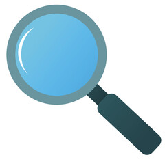 Cute cartoon hand drawn vector Magnifying Glass clipart.