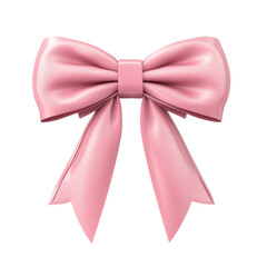 Pink satin ribbon bow elegant design gift wrapping