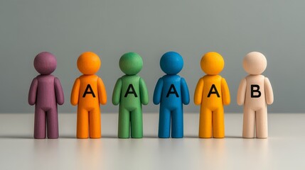 Diverse Teamwork Representation with Colorful Wooden Figurines