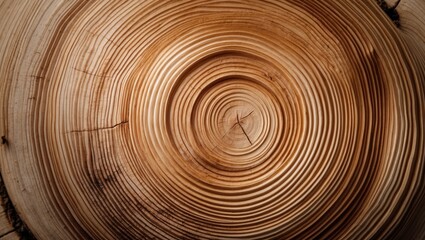 Wood grain texture on a stump cross section