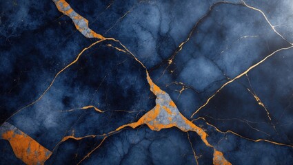 Dark Blue Marble background with natural texture, suitable for high-resolution ceramic tiles.