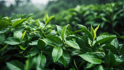 Obraz premium Tea derived from leaves of plants