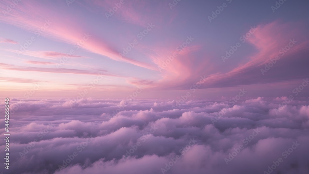 Aufkleber cloudy sky with dramatic clouds as an abstract background texture
