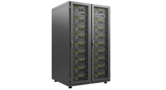 Isolated Server Rack Cabinet for Data Storage and IT Infrastructure