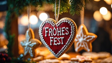 Fototapeta premium Festive decoration at market