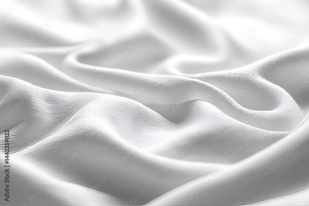 Poster a soft and blurred white fabric forms the background with an abstract texture