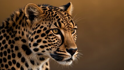 Fototapeta premium Intimate look at the spots on the hide of a cheetah