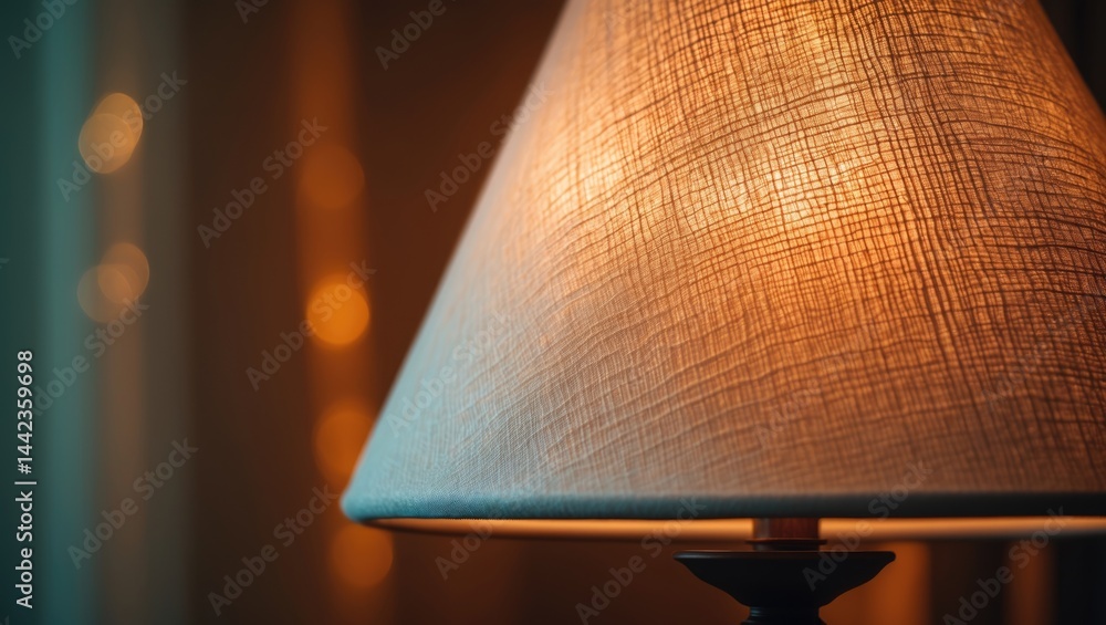 Poster the lamp within the room is an electrical design element for achieving light and shadow effects