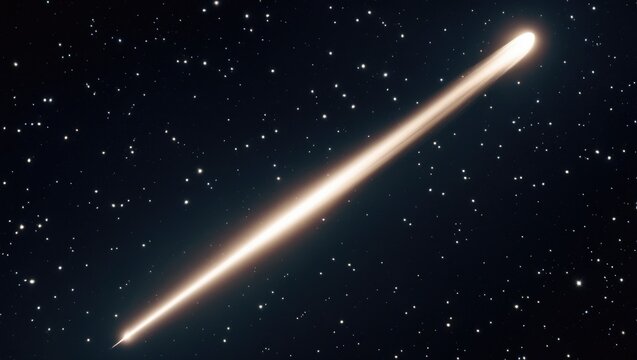 Descending asteroid in view.