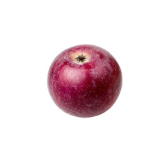 Single Red Apple on Transparent Background - Studio Shot
