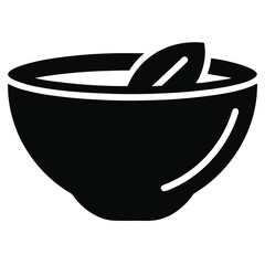 Simple Silhouette of a Bowl