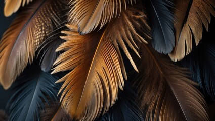 Intimate shot of the feathers