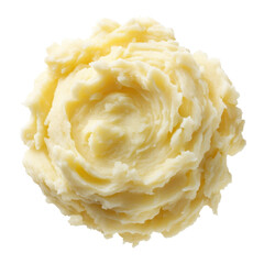 Miniature mashed potatoes, on transparent background