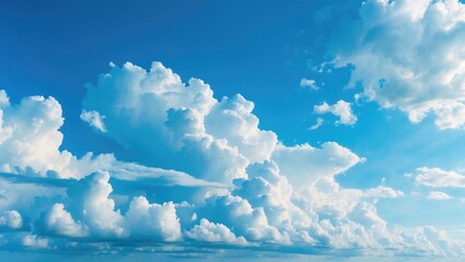 Background of blue sky featuring wispy clouds
