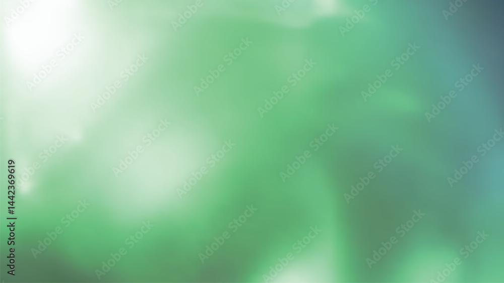 Aufkleber soft, green abstract background with gentle glow creates calming atmosphere