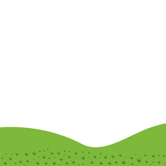 Land with Grass Decoration