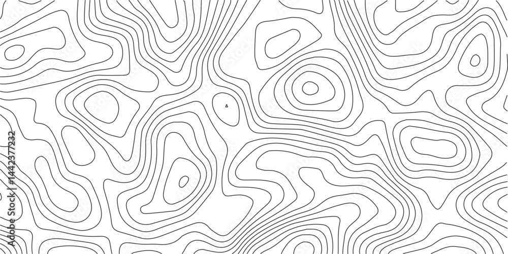 Aufkleber abstract topographic background. geographic line map. wavy pattern design. paper texture imitation o