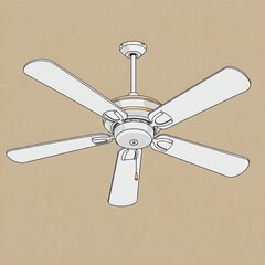 ceiling fan on the wall
