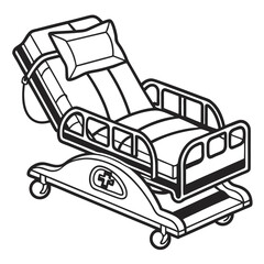 vector illustration of a bedroom