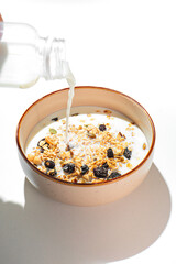 Fresh porridge with berries for you