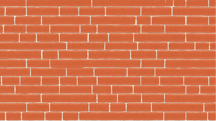 Brick wall background. Realistic brick wall vector illustration with detailed texture. Seamless brick wall.	
