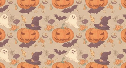 Obraz premium Autumn's Whispers: A Spooky Symphony AI Generated
