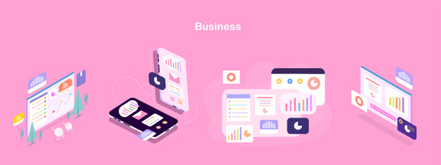 Pink Mobile UI Layout App Template Pack