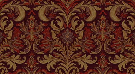 Crimson Tapestry of Dreams AI Generated