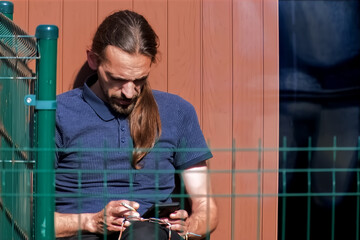 Man sitting on a bench