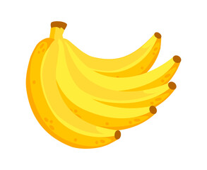 Bunch of ripe bananas creating a vibrant display of yellow hues