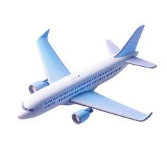 Obraz premium Plane flying over a clear sky during daytime PNG image with transparent background 