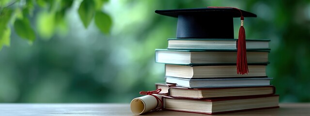 graduation is a remarkable achievement, signifying the completion of rigorous academic pursuits, enriched by books, culminating in a valuable diploma, enhancing knowledge through study and learning