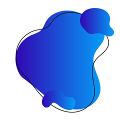 Blod Gradient Blue Modern Line