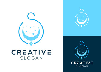 Letter S with foam elements logo design for cleaning and laundry services