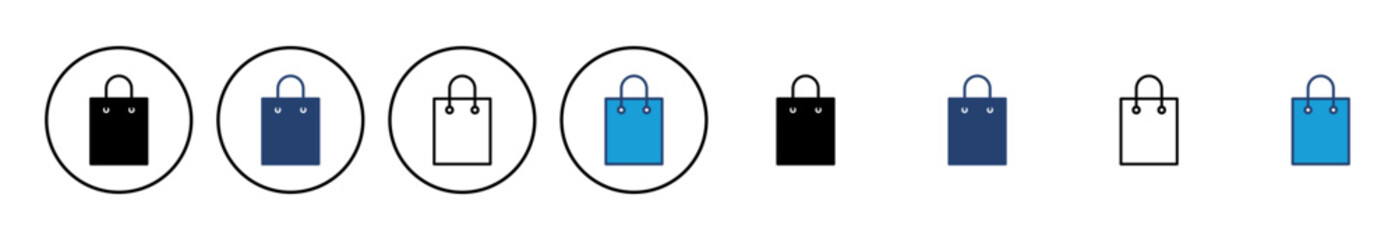 Shopping bag icon vector. shopping icon vector