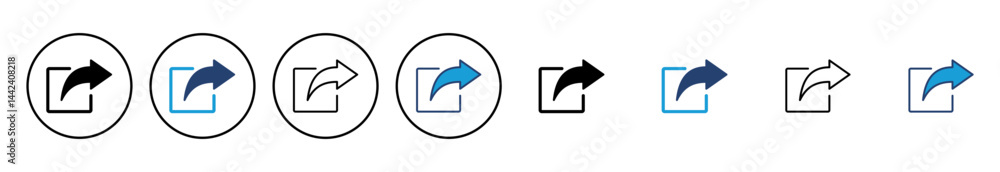 Poster share icon vector. sharing vector icon
