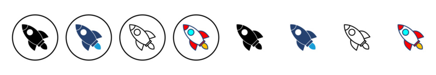Rocket icon vector. Startup icon vector.