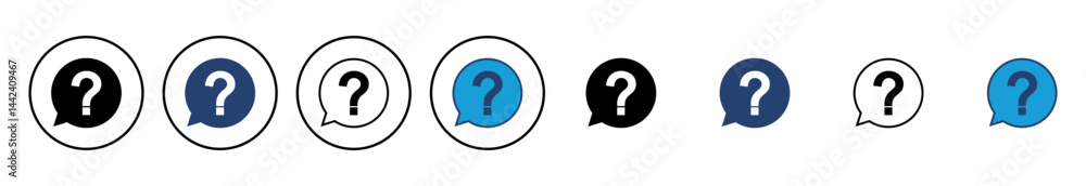 Poster question icon vector. question mark icon vector.