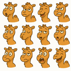 camel emotions set icons cartoon vector
vector set collection of cartoon animals illustration on white background
cartoon collection camel
Collection of 12 cartoon animals